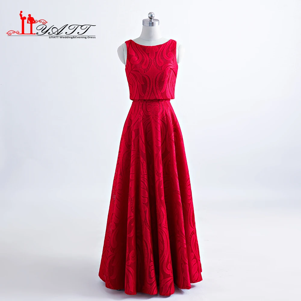 Горячее новое поступление 2017 красное кружевное вечернее платье для выпускного