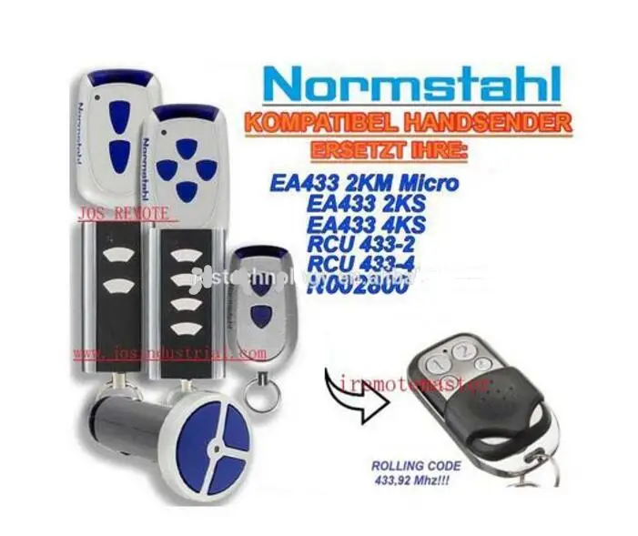 NORMSTAHL EA433 2 км Micro 2KS 4KS RCU 433-2 433-4 NOO2800 совместимый пульт дистанционного управления
