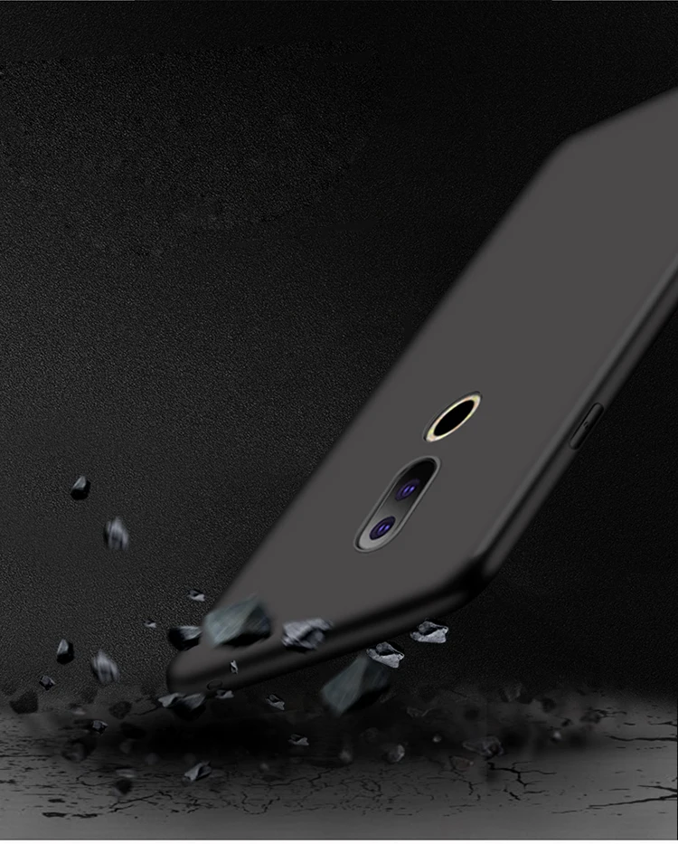 For Meizu M8 Case Soft TPU Matte with Full Coverage Tempered Glass Screen Protector Lite |