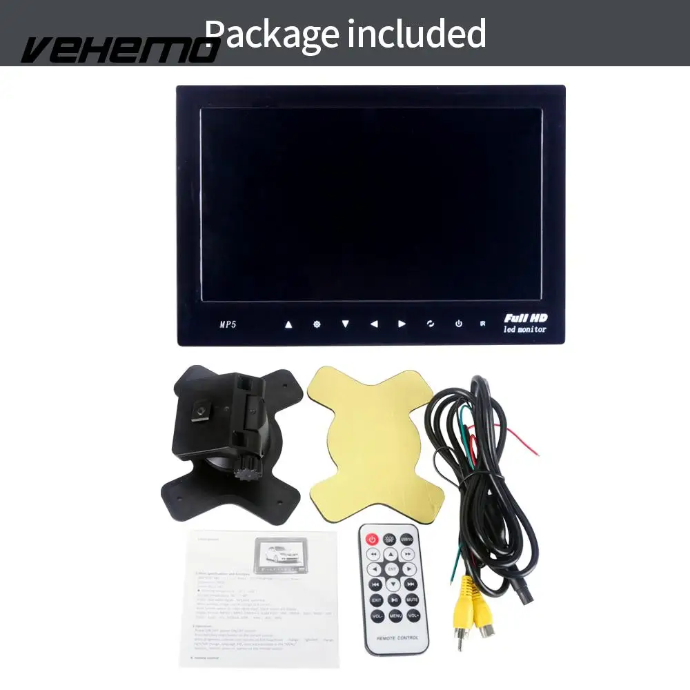 Vehemo 7inch Display 1080P Car MP5 Player Reverse Priority Monitor Premium Universal EBook LCD | Автомобили и мотоциклы