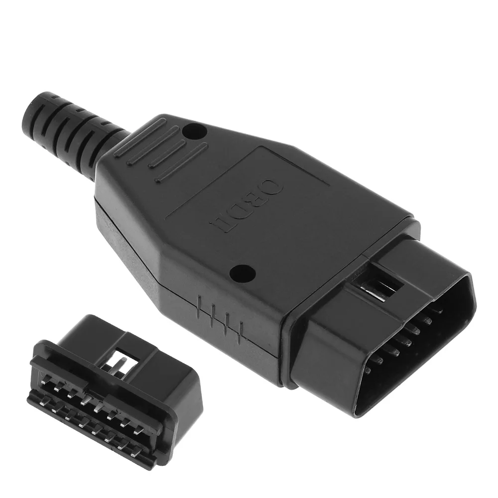 OBD II DIY Пластиковый 16pin мужской удлинитель открывающийся кабель диагностические