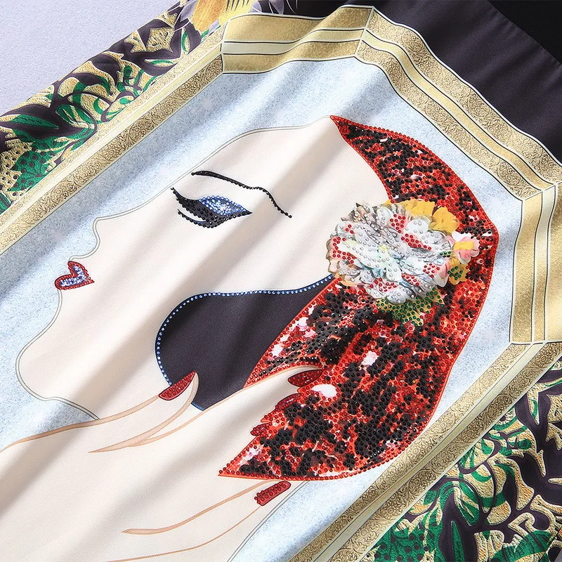 Высококачественное дизайнерское платье для подиума 2019 женское винтажное с