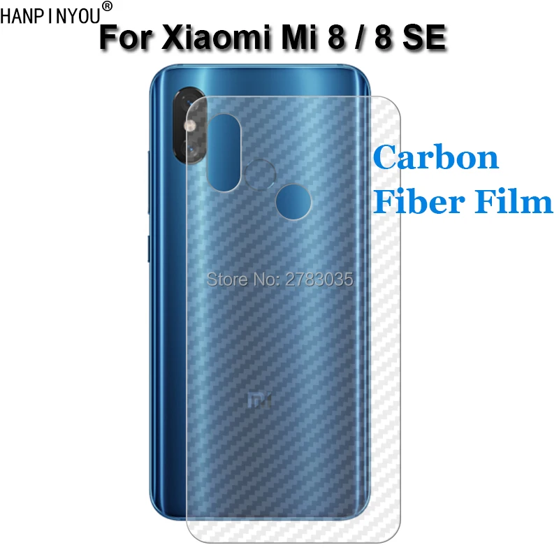 Для Xiaomi Mi 8 Mi8 M8 / SE прочная 3D защитная задняя пленка из углеродного волокна с
