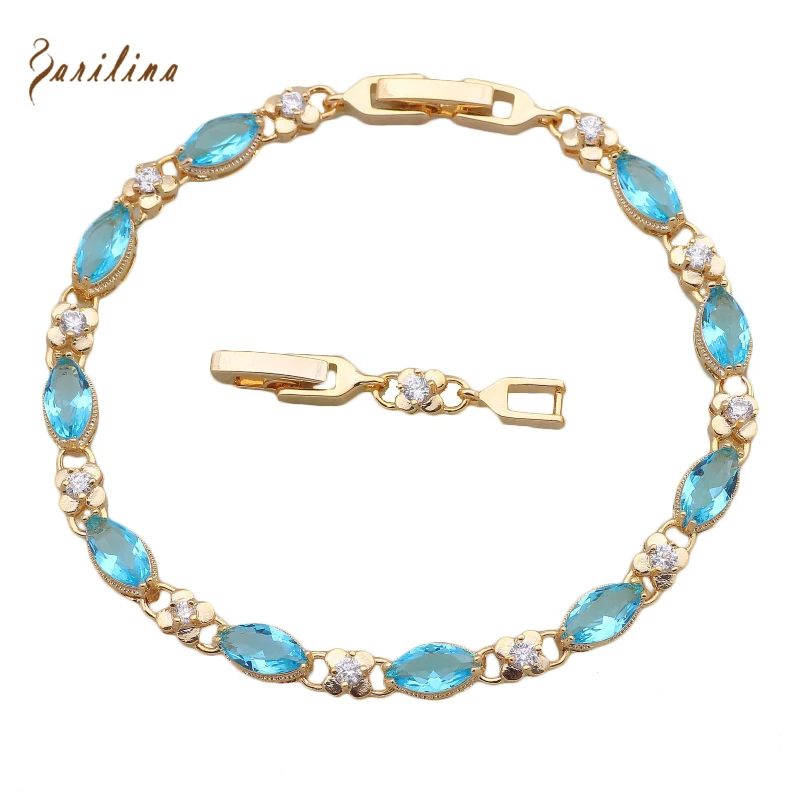 Ювелирные изделия из золота Браслеты & браслеты для запястья Небесно Голубой