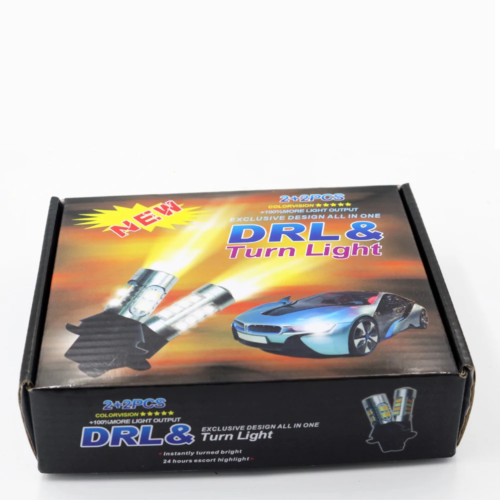 2x BAU15S 1156 P21W 2835 42SMD безошибочный Canbus светодиодный DRL Дневной ходовой светильник и