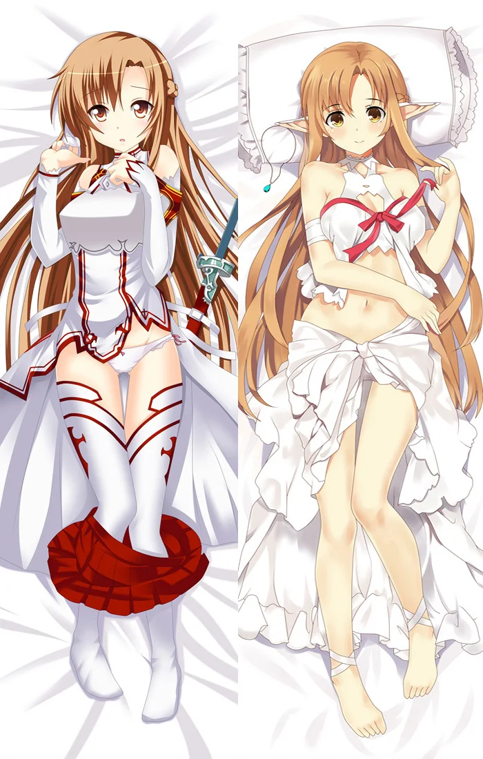 sandy-8 Аниме Sword Art Online Kirigaya Kazuto& Yuuki Asuna& Ayano Keiko& Asada Shino Подушка «Dakimakura» обнимающая наволочка - Цвет: sandy-8