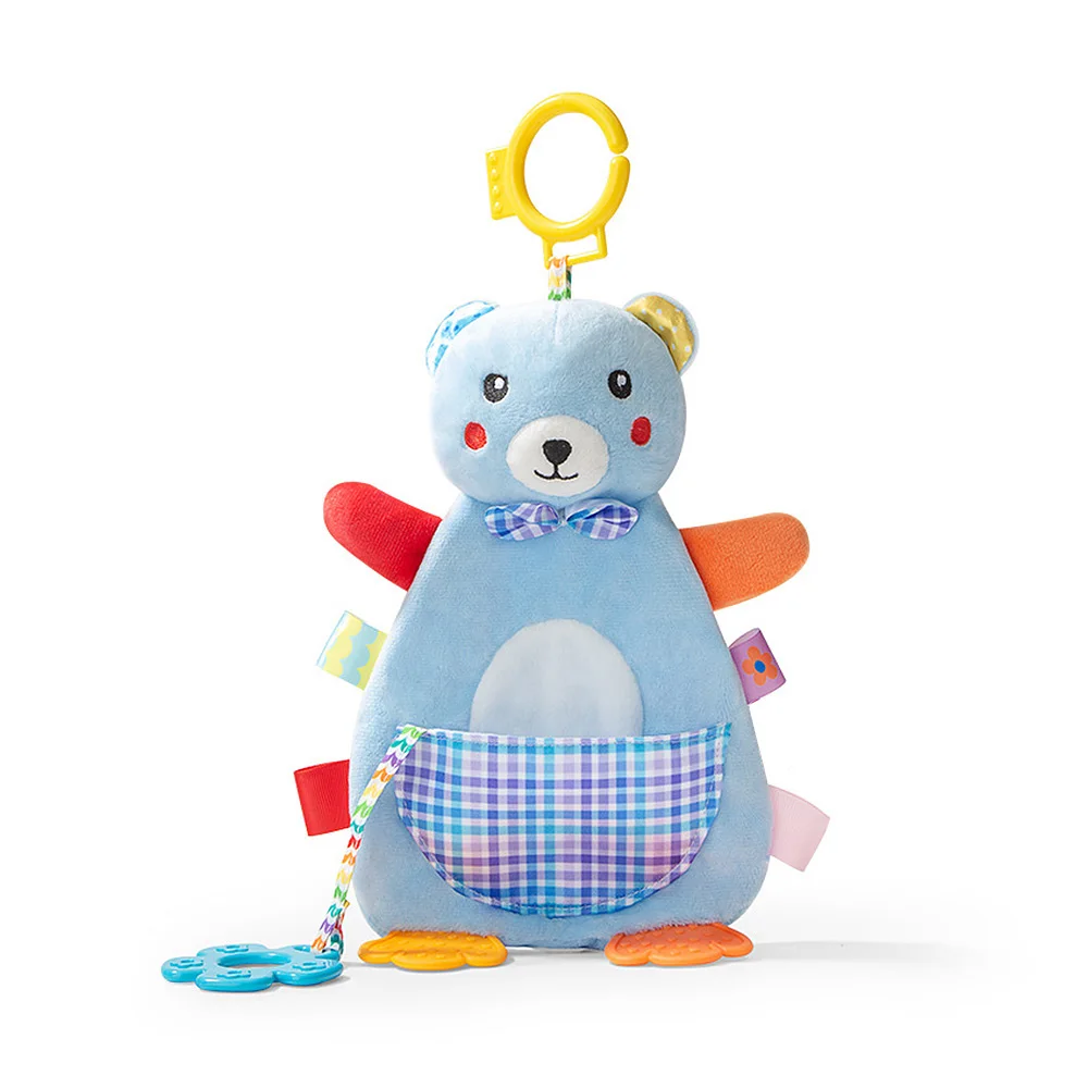 44*20cm Animal Appease Towel Cotton Cartoon Baby Rattle Bed Hanging Soft Teether Molars Doll New | Игрушки и хобби