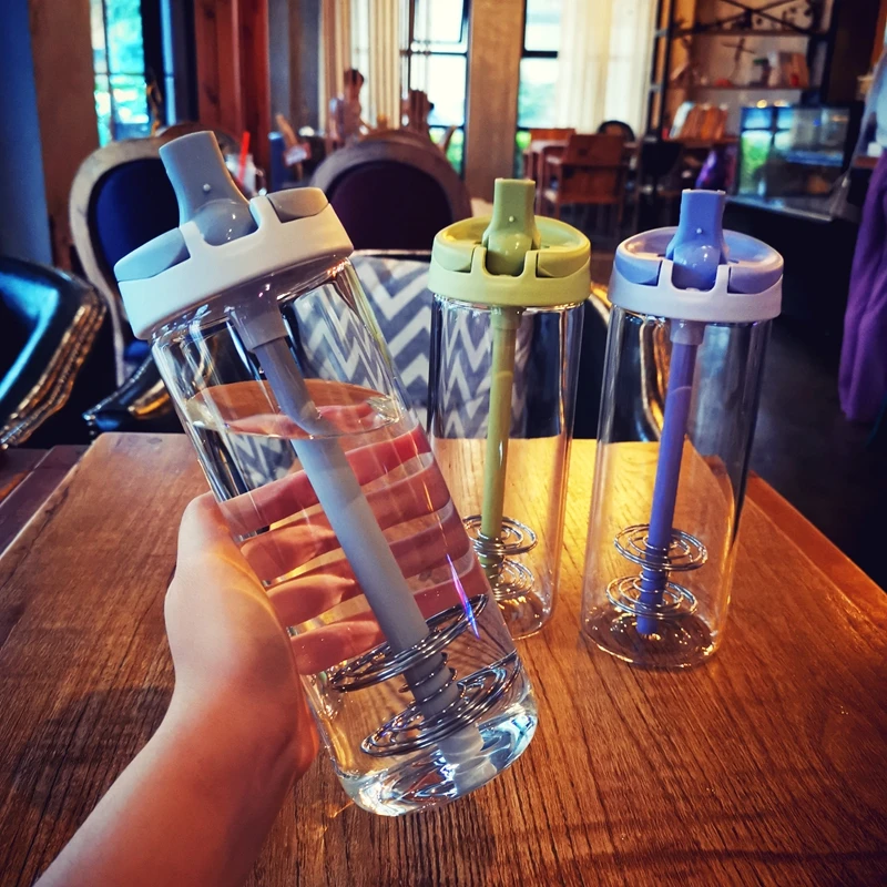 Большой стакан бутылки для воды BPA Free Sport My Bottle Студенческая кружка с ремнем шейкер для протеина шейкер с чайным впрыскивателем