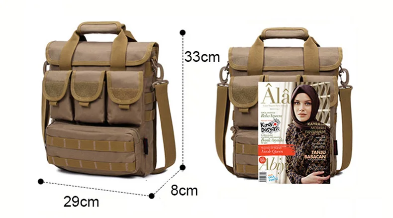 Мужская Сумка Molle камуфляжная парусиновая сумка через плечо многофункциональная сумка военный большой портфель дорожная деловая сумка XA73ZC