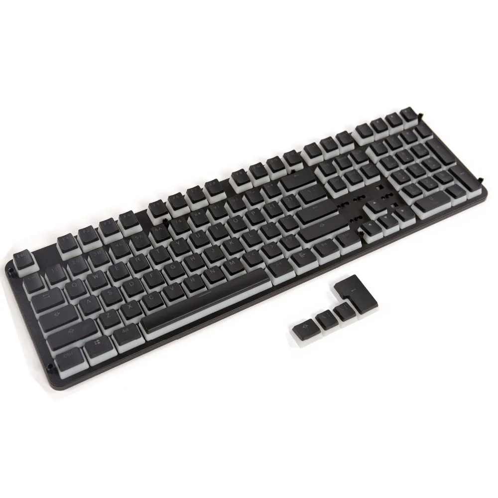 PBT пудинг колпачки Doubleshot с подсветкой Cherry MX ключ набор ANSI ISO OEM для 60%/87TKL/104/108 MX Настенные переключатели механическая клавиатура