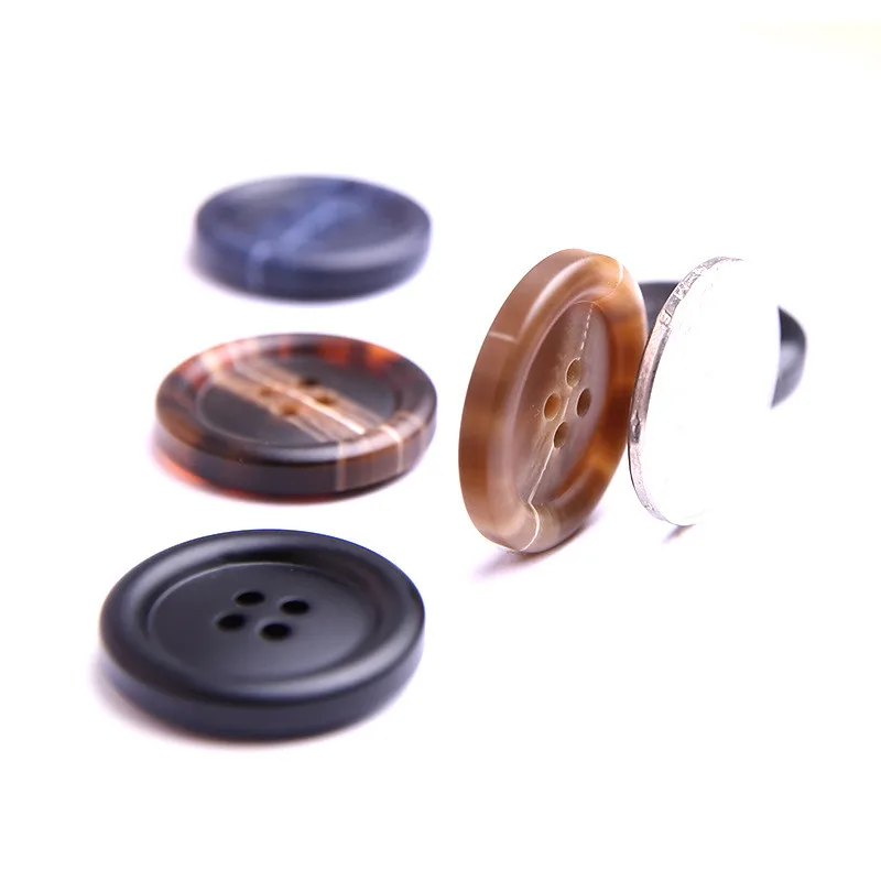 50 шт. 18mm20mm23mm25mm28mm Смола Кнопка для пальто женщин мужчин модные костюмы Пуговицы