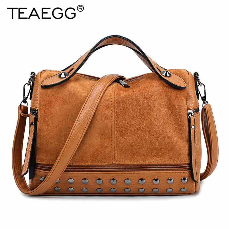 TEAEGG Sac основной Femme женская винтажная Сумка дизайнерская PU кожаная модная сумка
