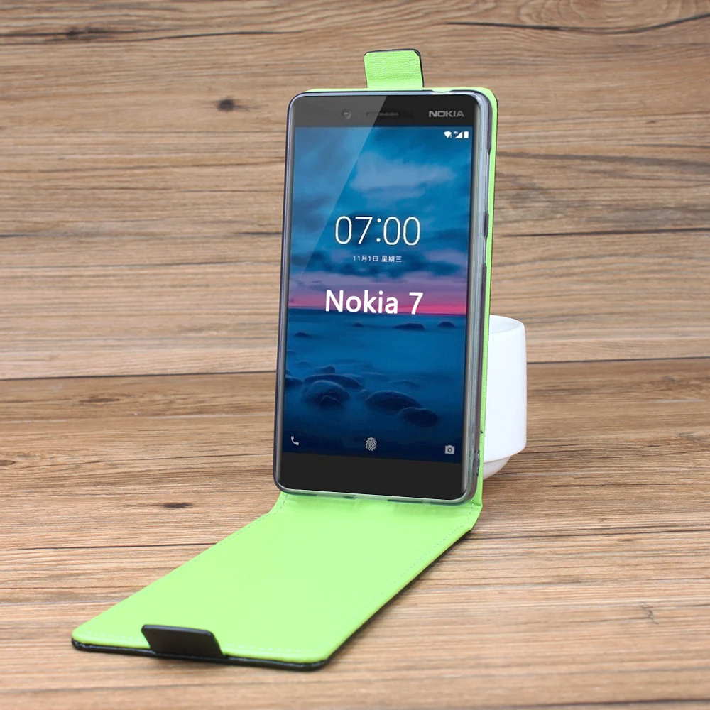 Роскошный деловой чехол из искусственной кожи с защелкой для телефона Nokia 7