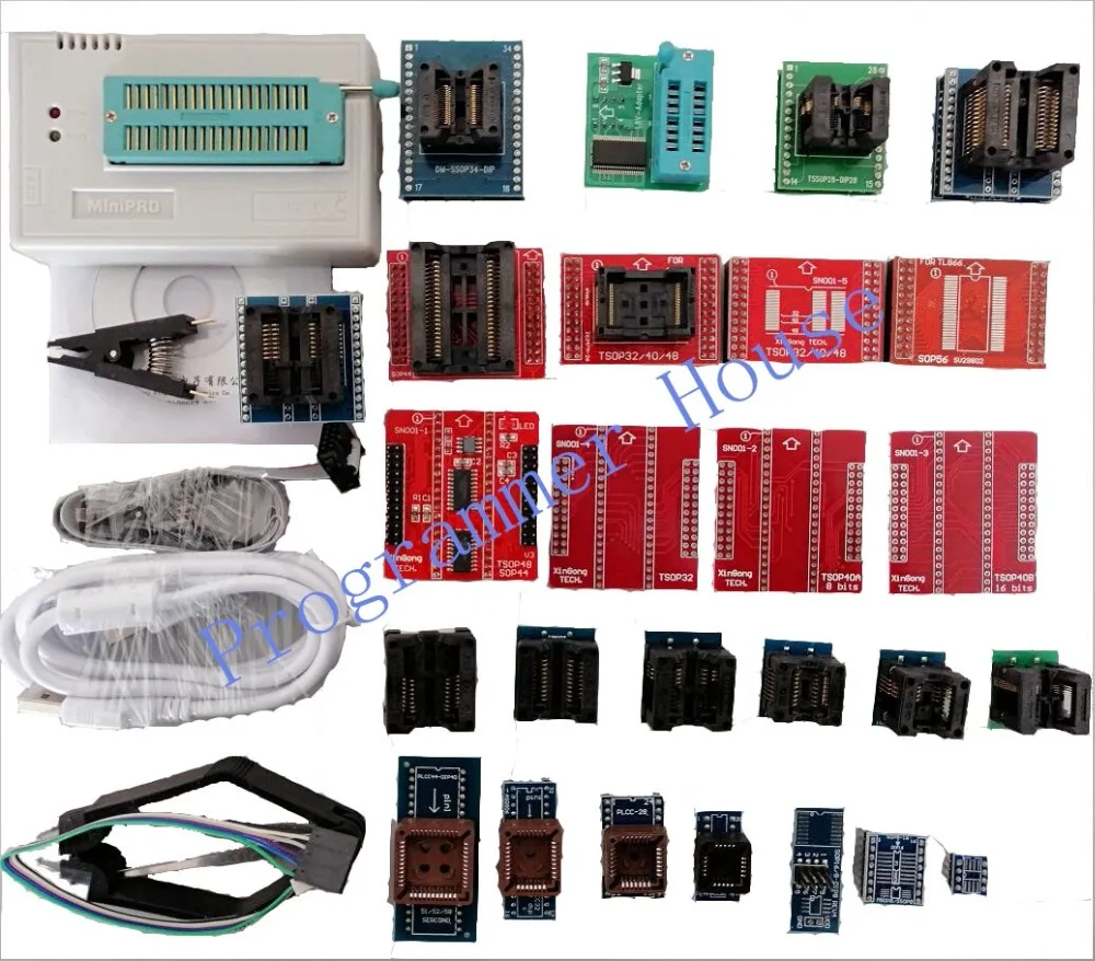 Оригинальный V10.35 TL866II Plus TL866A TL866CS USB Универсальный программист Bios/ECU Программатор +