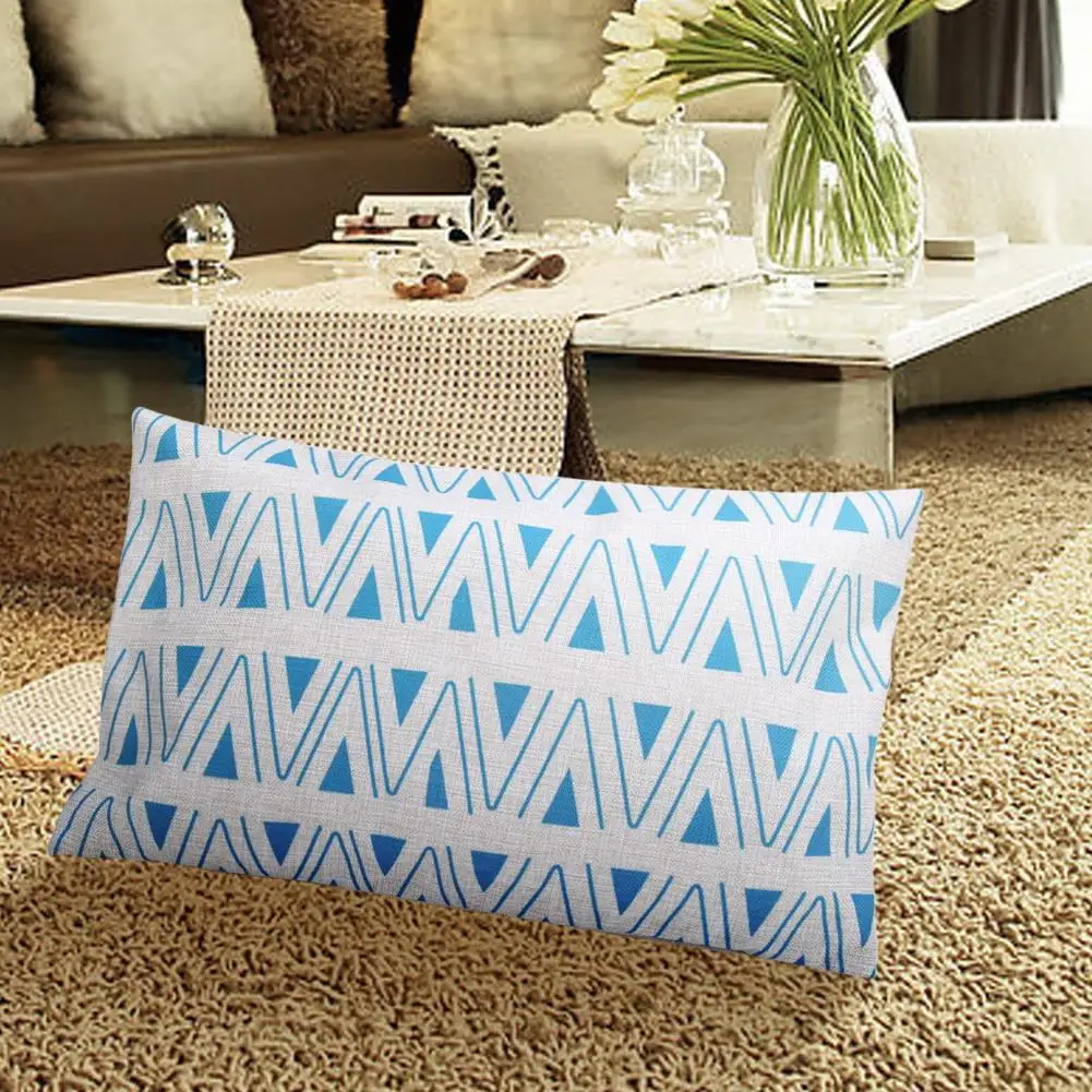 Rectangle Geometric Pillow Case Linen Cotton Cushion Cover Decorative Pillowcase Home Sofa Seat Throw | Дом и сад
