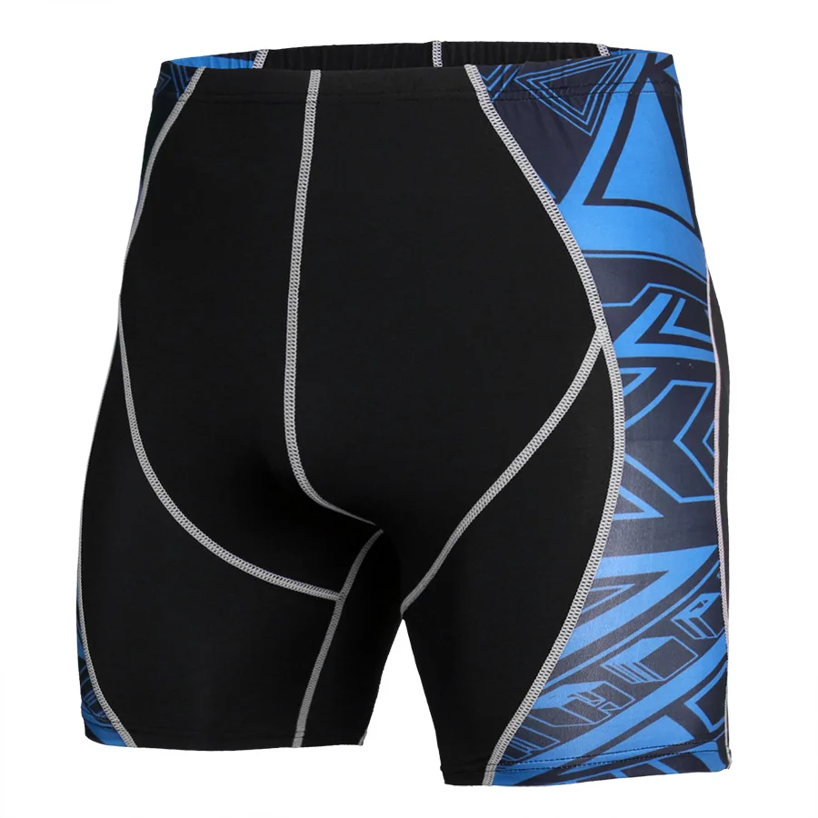 

2019 Swimming piscina hombre shorts phantom shorts breathable elastic printing mixed fighting training