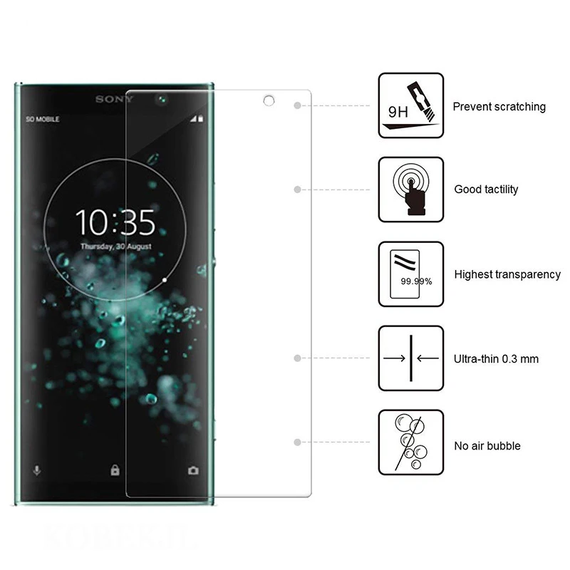 Защита экрана для Sony Xperia XA2 Plus закаленное стекло XA2Plus 2.5D 9H защита стеклянная