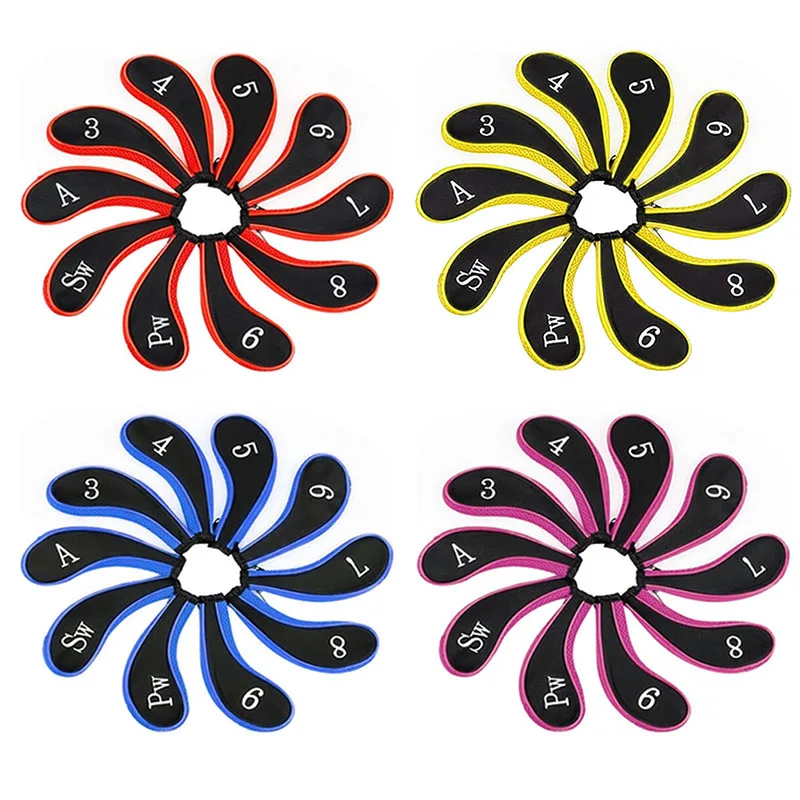 Новинка 10 шт. рукав неопрен на молнии гольф клуб железный Паттер головные уборы