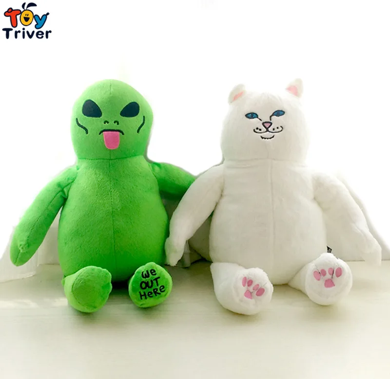 См 40 см Плюшевые лорд кошка игрушка мягкая зеленый чужой Кукла Kawaii подарок на
