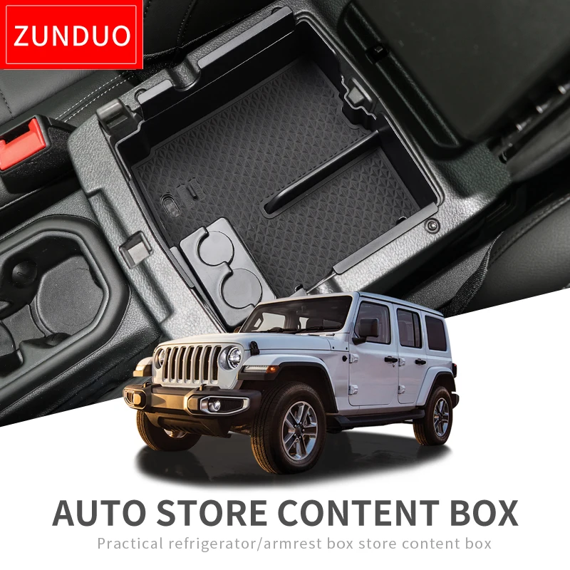 Подлокотник ZUNDUO для автомобильной центральной консоли коробка хранения Jeep Wrangler
