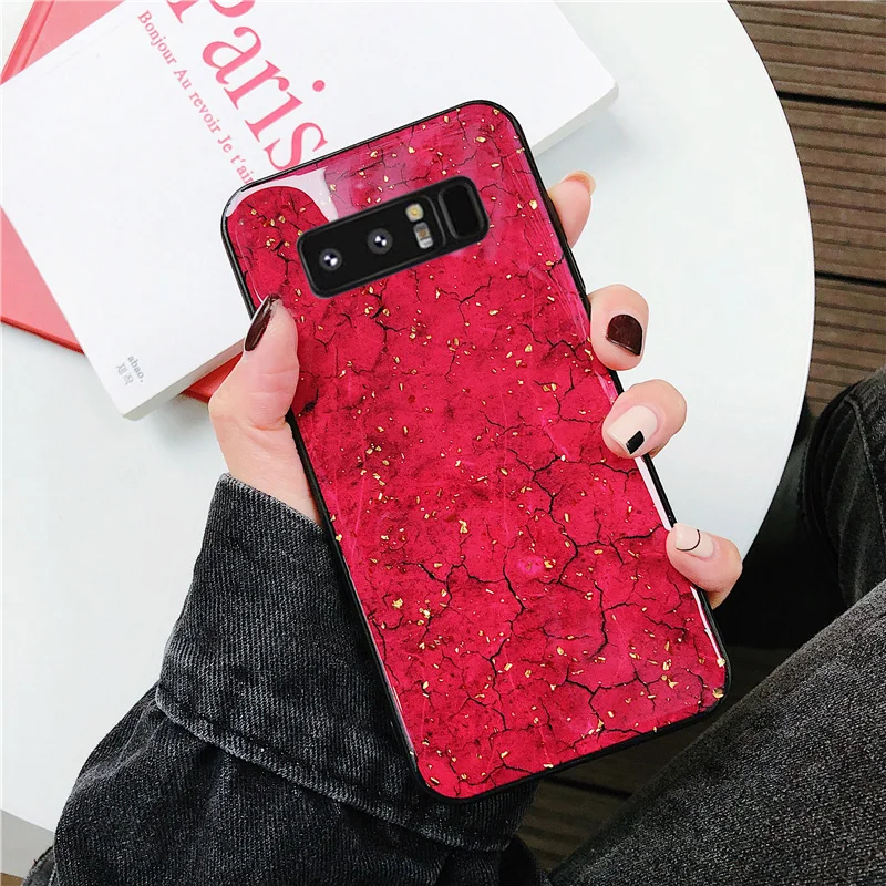for Samsung Galaxy Note 9 8 S10 S10e S9 S8 Plus S7 edge A6 A8 2018 J4 J6 J8 Case Marble Silicone Anti-knock Cover Funda Bumper |