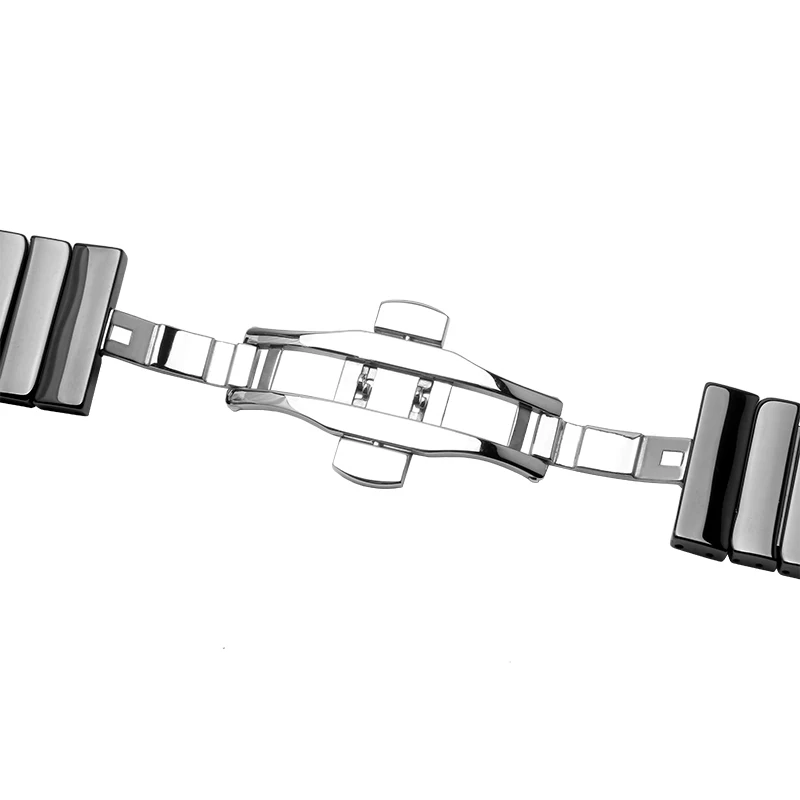 

Quality Ceramic Mens Watchband 22mm For Pebble Time Steel/Smart Watch band Luxury Smart Watch Strap Bracelet