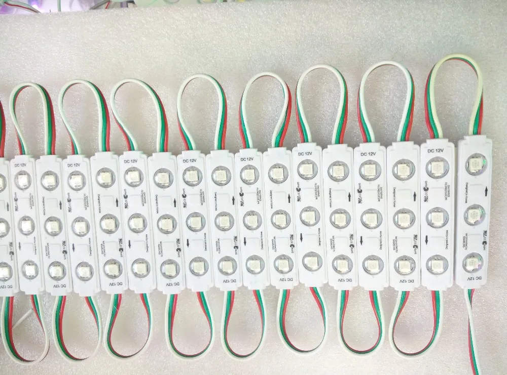 Светодиодный модуль WS2811 12 В постоянного тока 2811 IC 3 светодиодных шнура SMD5050