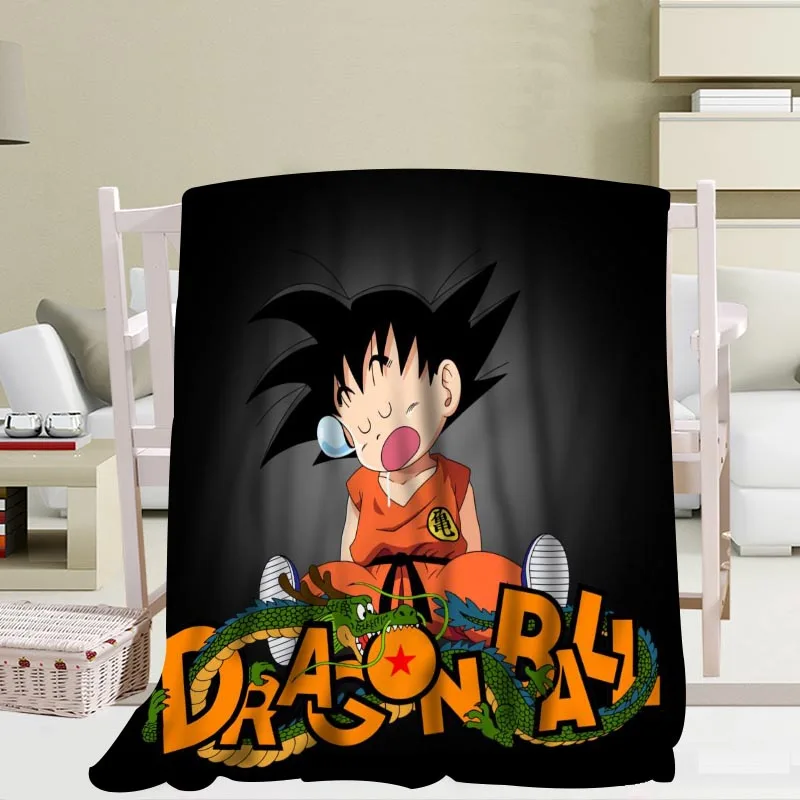 Dragon ball z одеяло s Путешествия Диван коралловый флис тканевые одеяла мягкие пользовательские Фланелевые Одеяло для дивана/кровати/автомобиля переносные одеяла - Цвет: Blanket