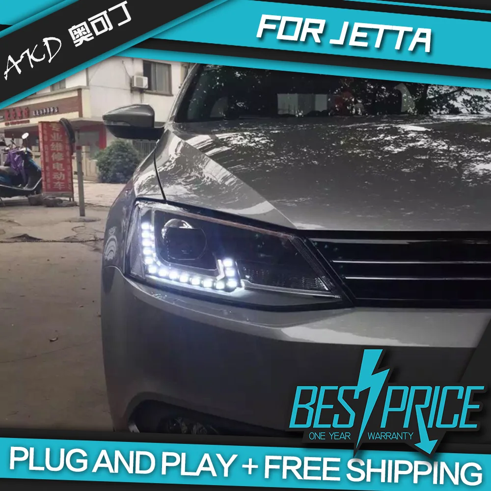 Автомобильный Стайлинг для VW Jetta MK6 фары 2012 2018 светодиодный задний фонарь DRL