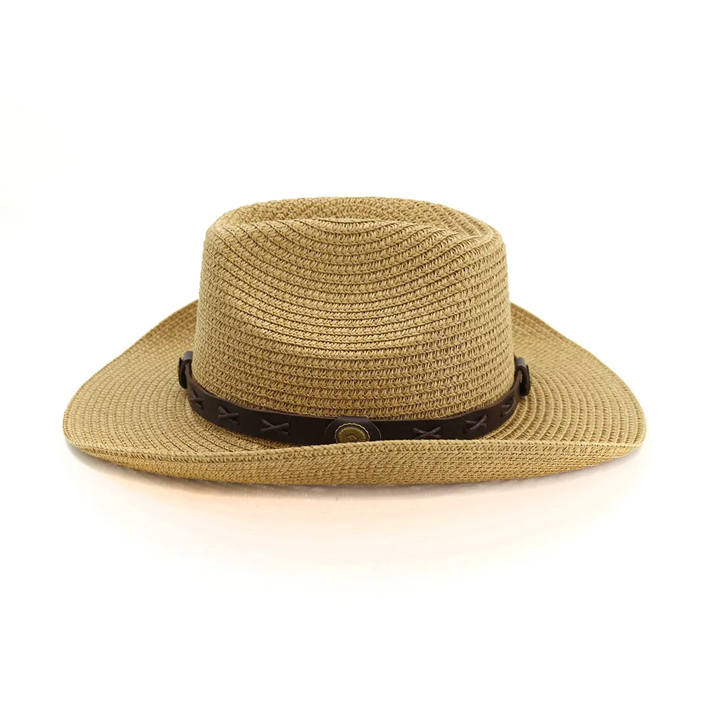 BUTTERMERE Hat Cowboy Mens Panama Hat Summer Beach Straw Hat Black Women Casual Hat New Arrival Cowboy Cap