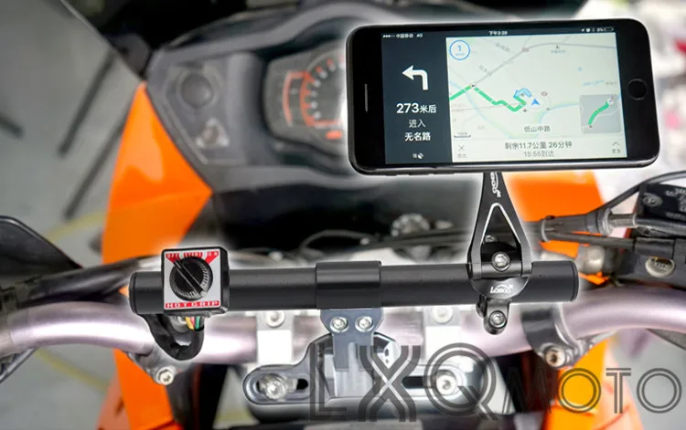 LXQ Мотоцикл CNC алюминиевый руль велосипед GPS Держатель для HONDA Crosstourer 1200 NC700X NC750X DCT