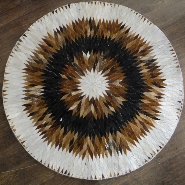 Модный художественный ковер из 100% натуральной воловьей кожи | Дом и сад