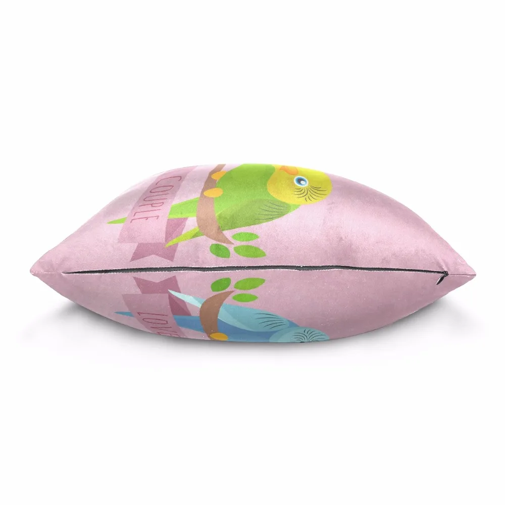 Purple Blue Decorative Square Pillowcase Covers 40/45/50cm Protect With Hidden Zipper Cotton Velvet Throw Pillow case Owl Lovers |