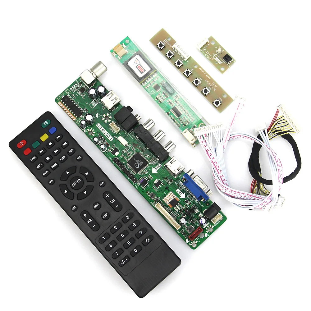 

LCD/LED Controller Driver Board (TV+HDMI+VGA+CVBS+USB) For LTN170U1-L01 B170PW02 T.VST59.03 LVDS Reuse Laptop 1440x900