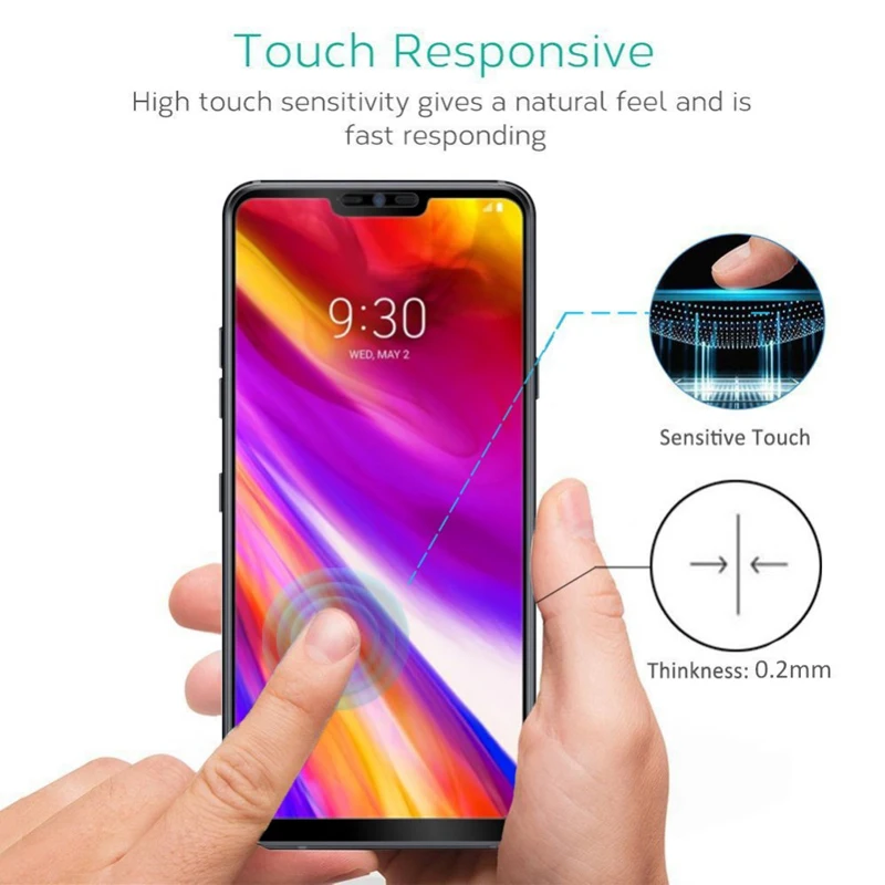 Полное покрытие закаленное стекло для LG Q9 Защитная пленка экрана one LM Q927L Q925 Q927