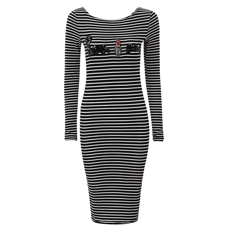 Женское платье футболка в полоску с длинным рукавом|dresses cover|dress careerdresses 18w |