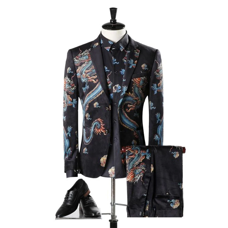 

2018 New Arrival Seasons Style Men Boutique Suit New Business Casual European Version Two Piece Slim Suit (Jacket+Pants) M-3XL