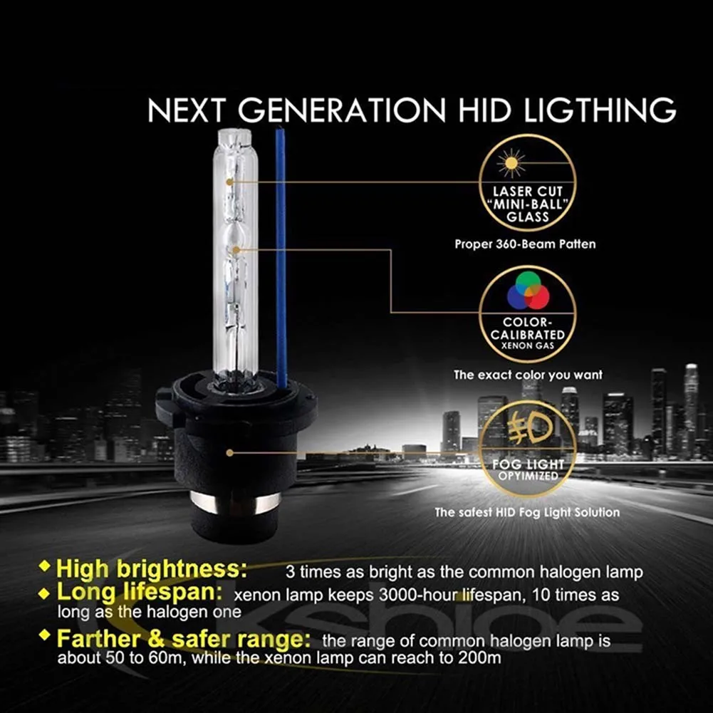 1 пара светодиодные лампы для автомобильных фар 35 Вт D2S|Передние LED-фары авто| |