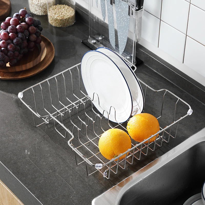 Lekitchen раковина дренажная корзина для мытья чаша овощей стойка 304 сито из