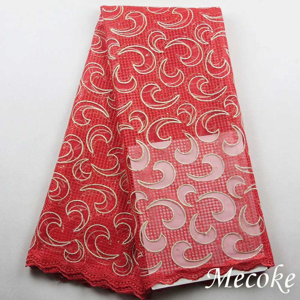 2016 Последние африканские тюль кружева высокое качество французского для красный