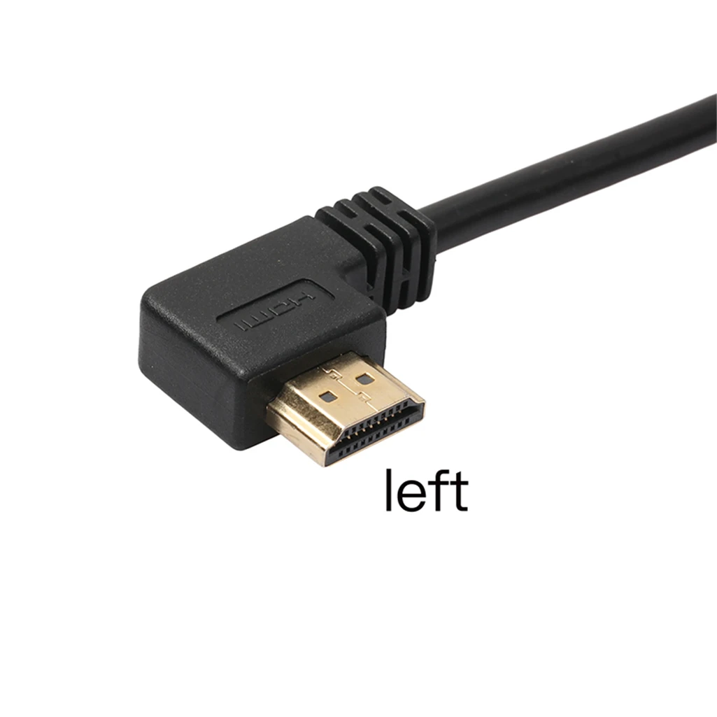 REXLIS Позолоченные 90 градусов влево/вправо HDMI кабель-удлинитель мужчин и женщин V1.4