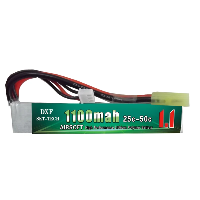 2017 новое поступление DXF страйкбол пистолет батарея 11 1 В 1100 мАч 25C 3S Lipo для мини
