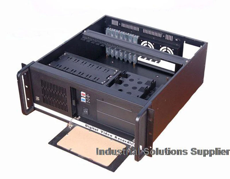 

New 4U Server Computer Case Black Material Thickness Anti-Rattle
