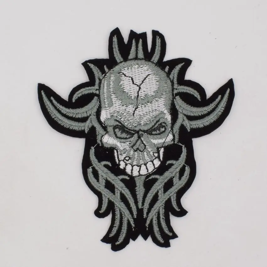 2 шт Панк Рок Крест патч череп мотоцикл патчи военный рюкзак аппликация Одежда DIY