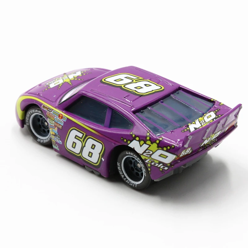Фото Модели автомобилей Disney Pixar № 68 N2O Colo Racer в масштабе 1:55, литой металлический сплав, милые игрушки, автомобиль для детей, подарки, Молния Маккуин №4