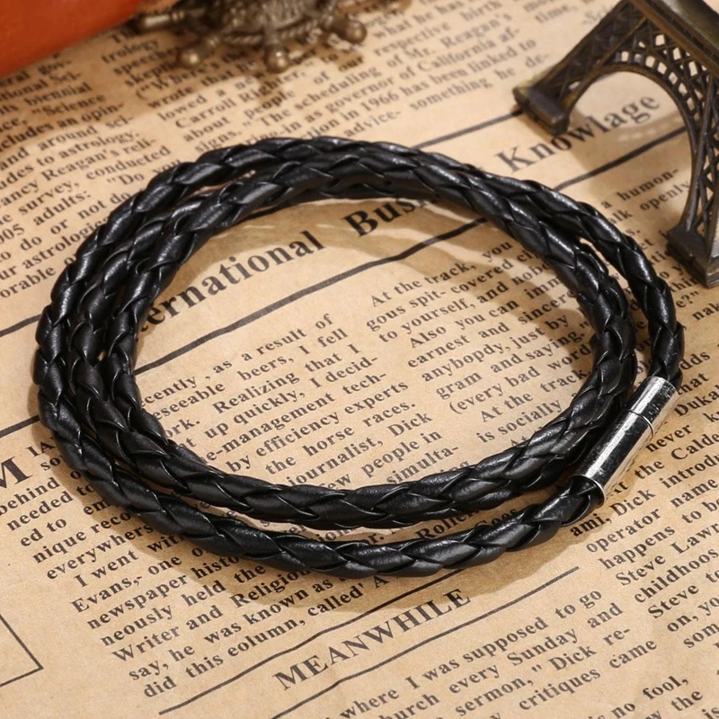 Кожаные браслеты 3 с кругами Pulseira Masculina ювелирные изделия Шарм Bileklik Pulseiras подарок