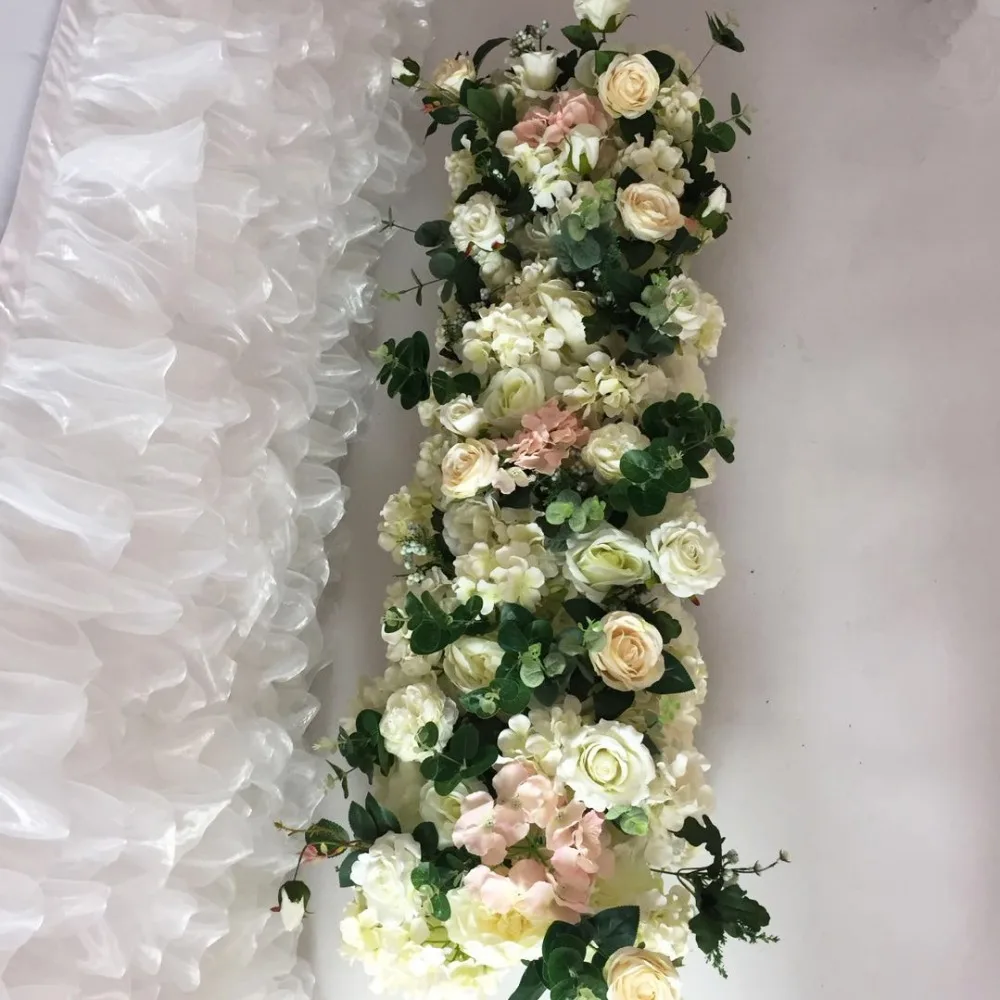 wholesale artificial flower table centerpiece wedding stage arch runner pivilon backdrop flowers wall decoration | Дом и сад