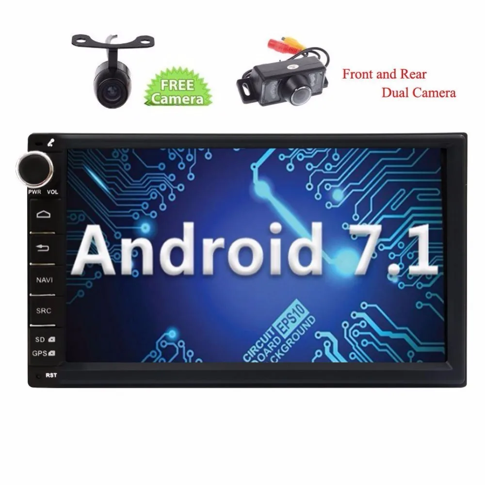 Eincar Android 7 1 Nougat 2din автомобильный стерео GPS навигатор Авторадио Bluetooth Передняя