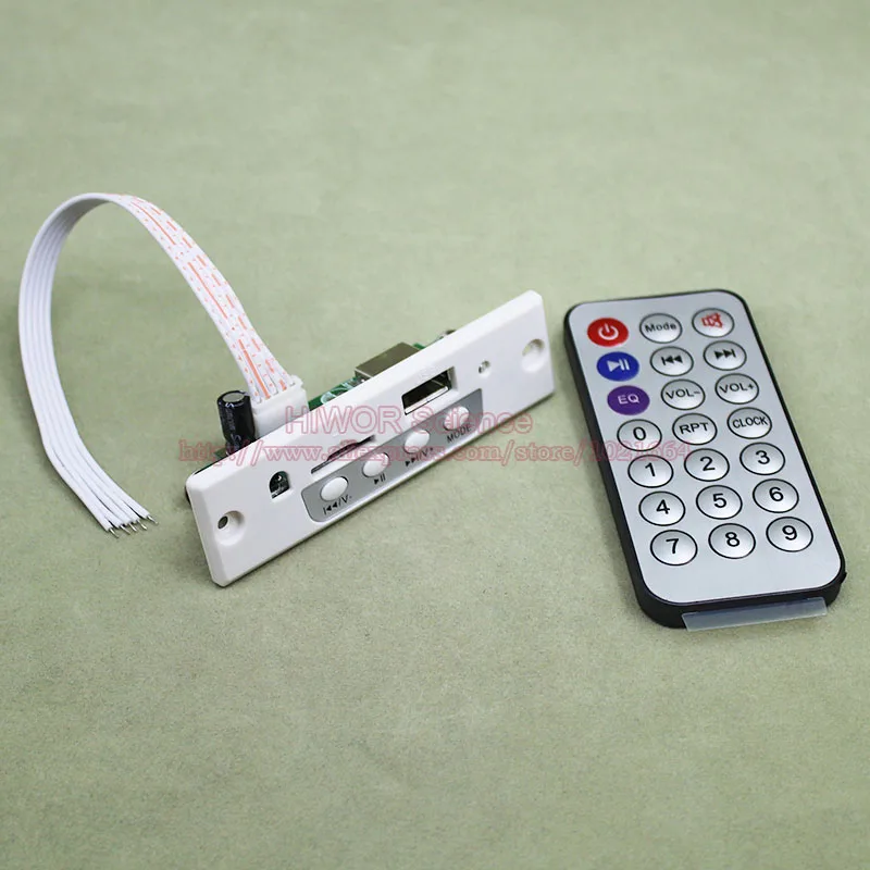 1 компл./лот MP3 WAV аудио декодер Модульная плата PCB USB TF карта с панельным проводом