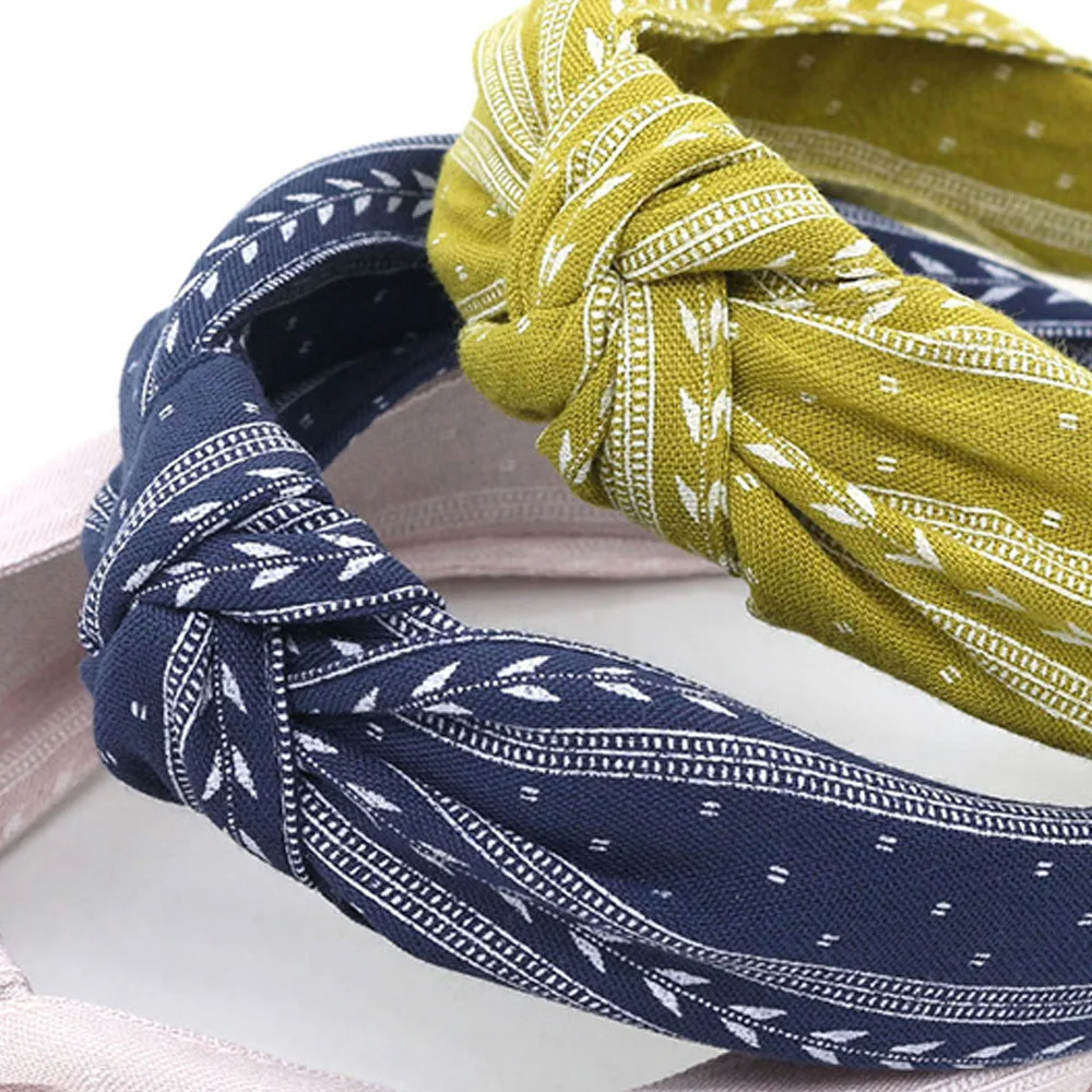 Women Twist Hairband Bow Knot Cross Tie Velvet Headwrap Girls Bohemia Hair Accessories Ladies Female Print Retro Headband XL006 |